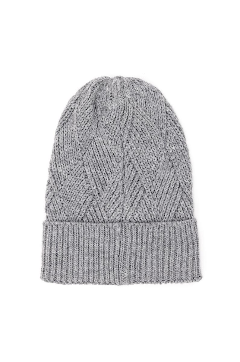 Kadın Gri Melanj Bere