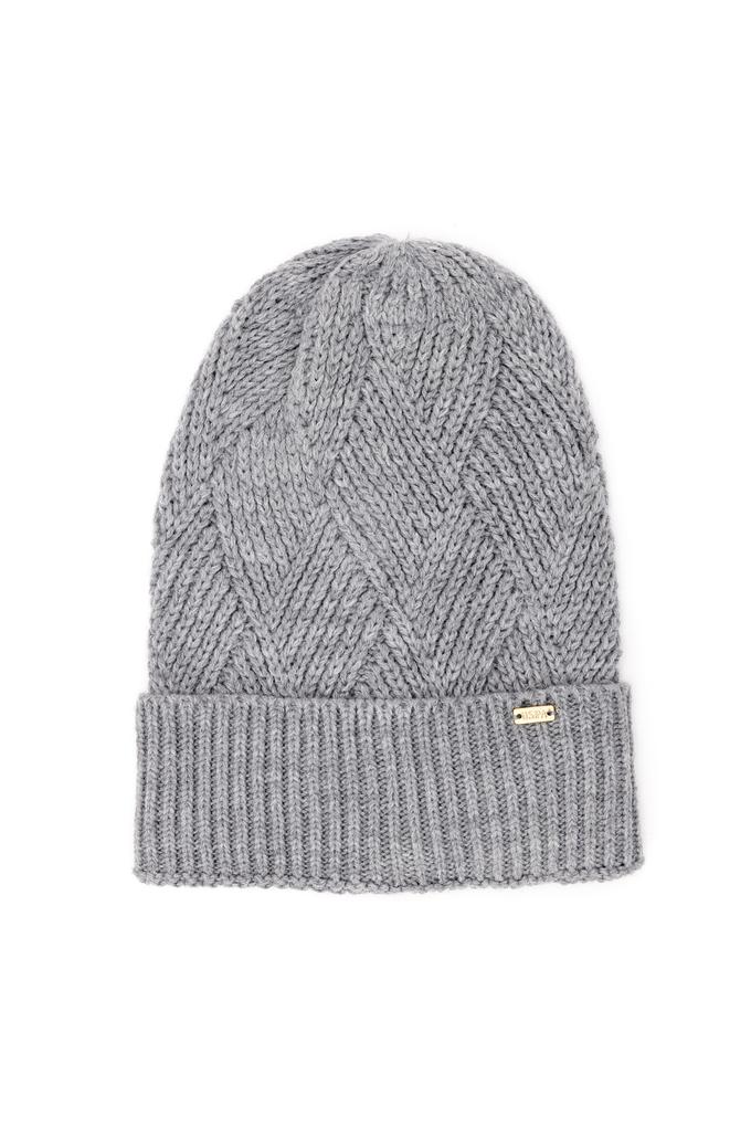 Kadın Gri Melanj Bere