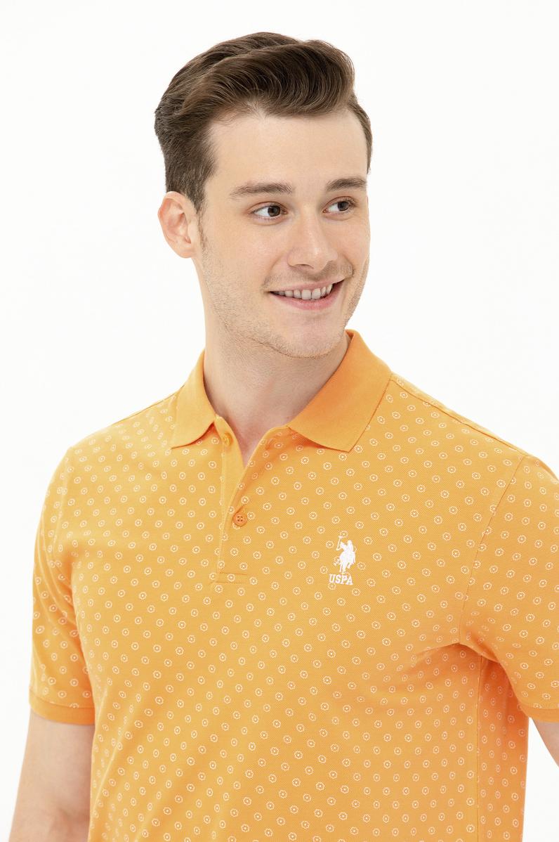 Erkek Turuncu Polo Yaka T-Shirt