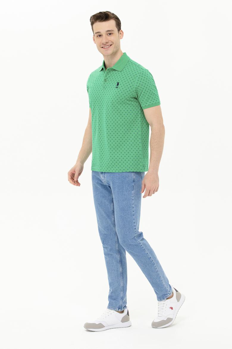 Erkek Yeşil Polo Yaka T-Shirt - 50263275044