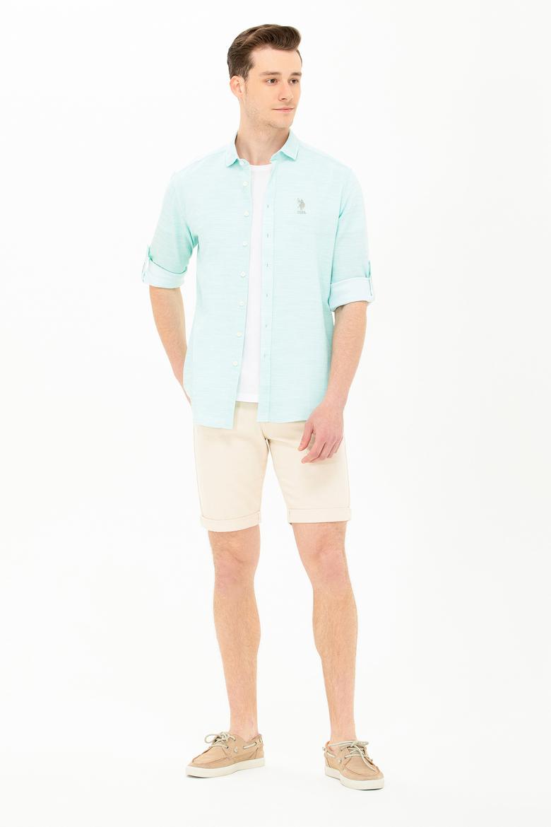 Erkek Bej Jean Şort - 50266303007