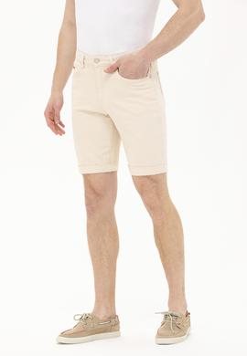 Erkek Bej Jean Şort - 50266303007