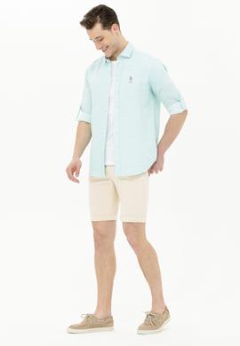 Erkek Bej Jean Şort - 50266303007