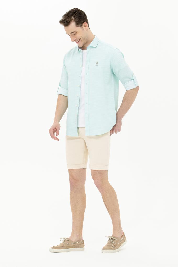 Erkek Bej Jean Şort