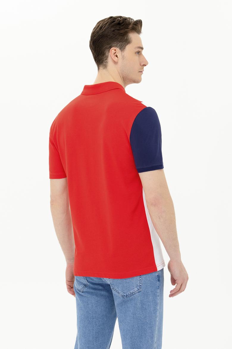 Erkek Kırmızı Polo Yaka T-Shirt - 50263394016