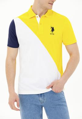 Erkek Koyu Sarı Polo Yaka T-Shirt - 50263394024