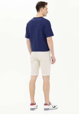 Erkek Beyaz Jean Şort - 50264299005