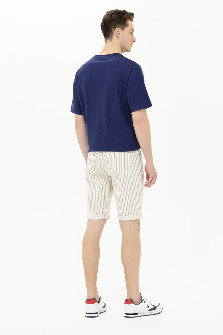 Erkek Beyaz Jean Şort - 50264299005