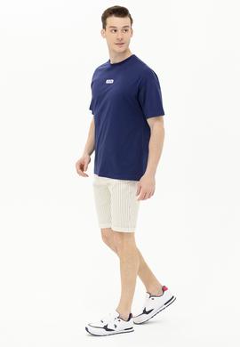 Erkek Beyaz Jean Şort - 50264299005