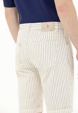 Erkek Beyaz Jean Şort - 50264299005