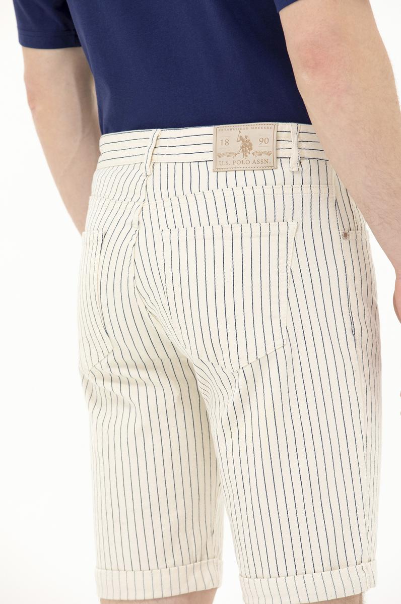 Erkek Beyaz Jean Şort