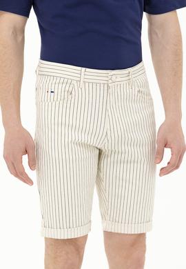 Erkek Beyaz Jean Şort - 50264299005