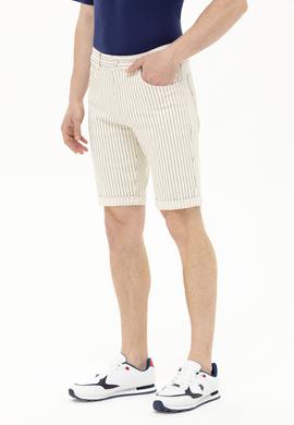 Erkek Beyaz Jean Şort - 50264299005