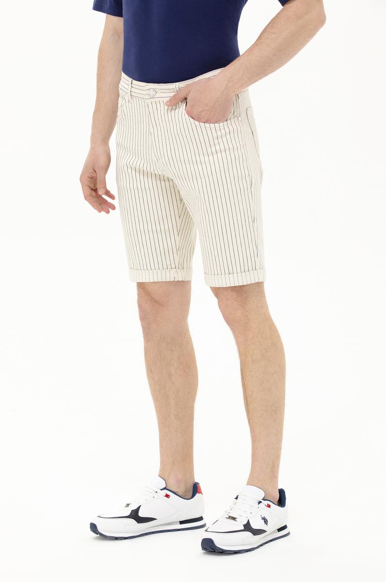 Erkek Beyaz Jean Şort