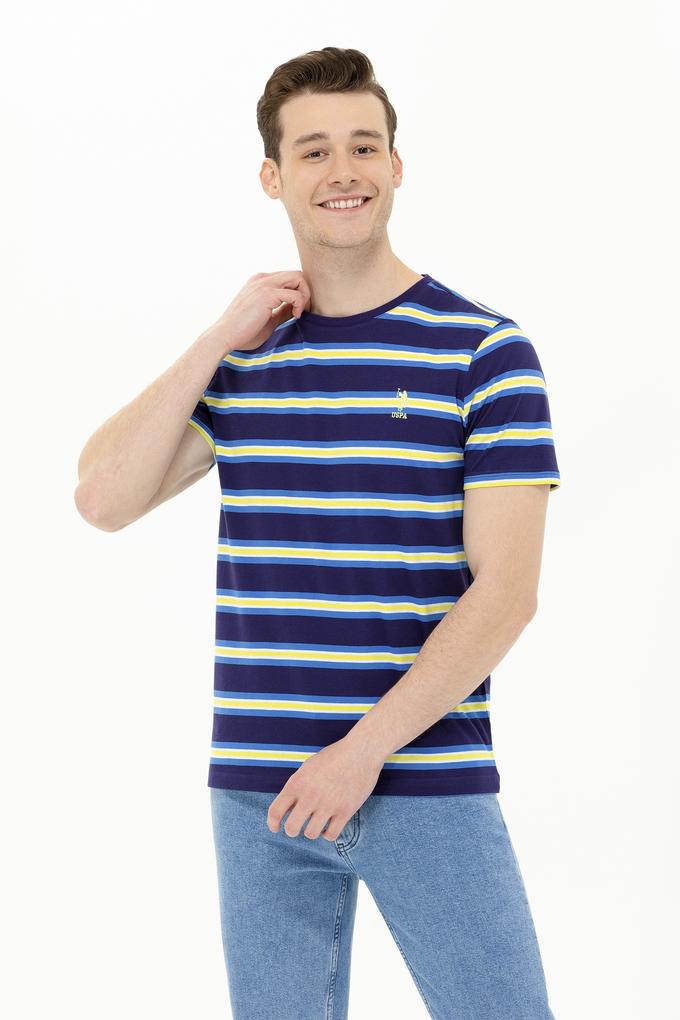 Erkek Lacivert Bisiklet Yaka Tişört