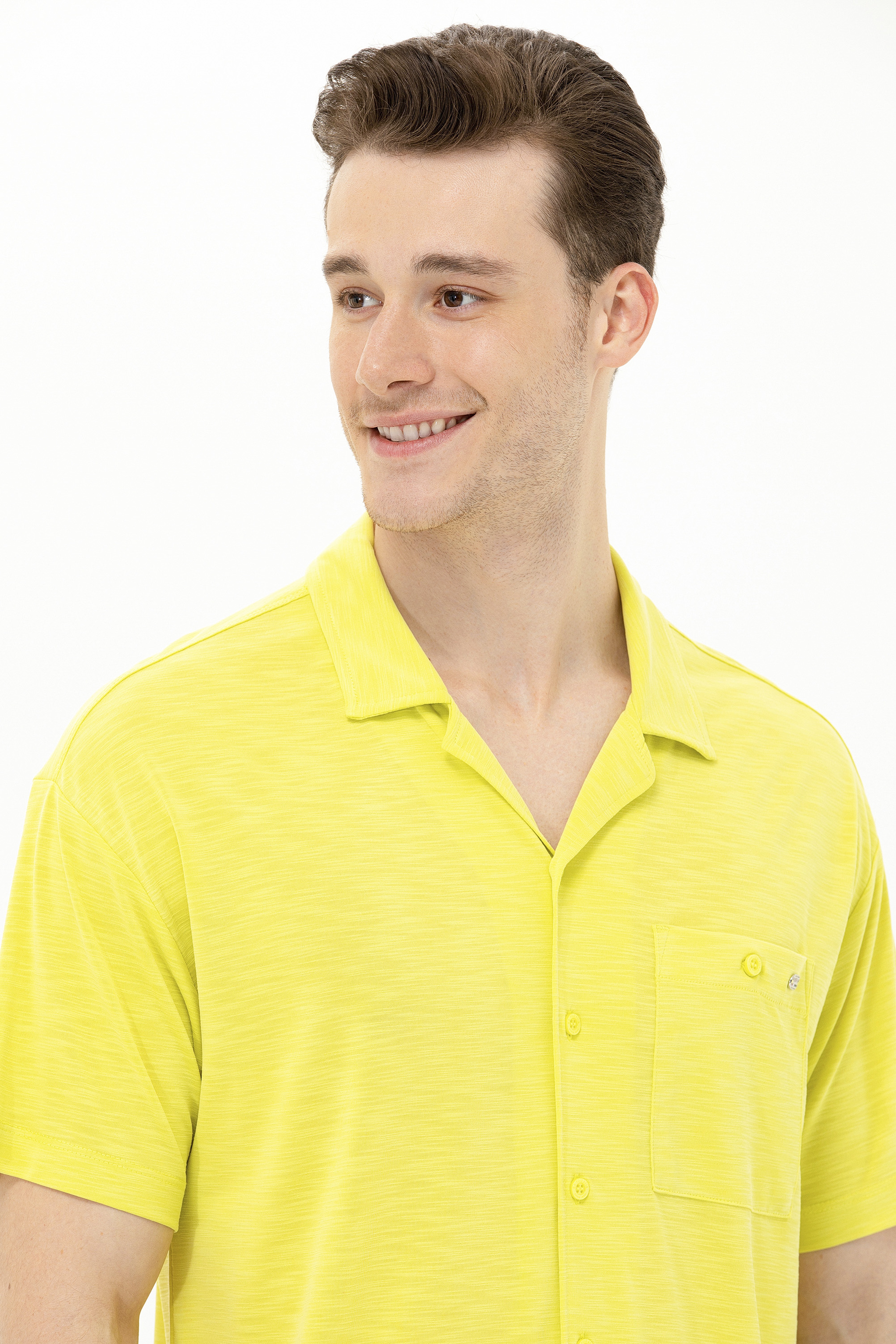 Erkek Citron Comfort Polo Yaka Tişört - Image 3