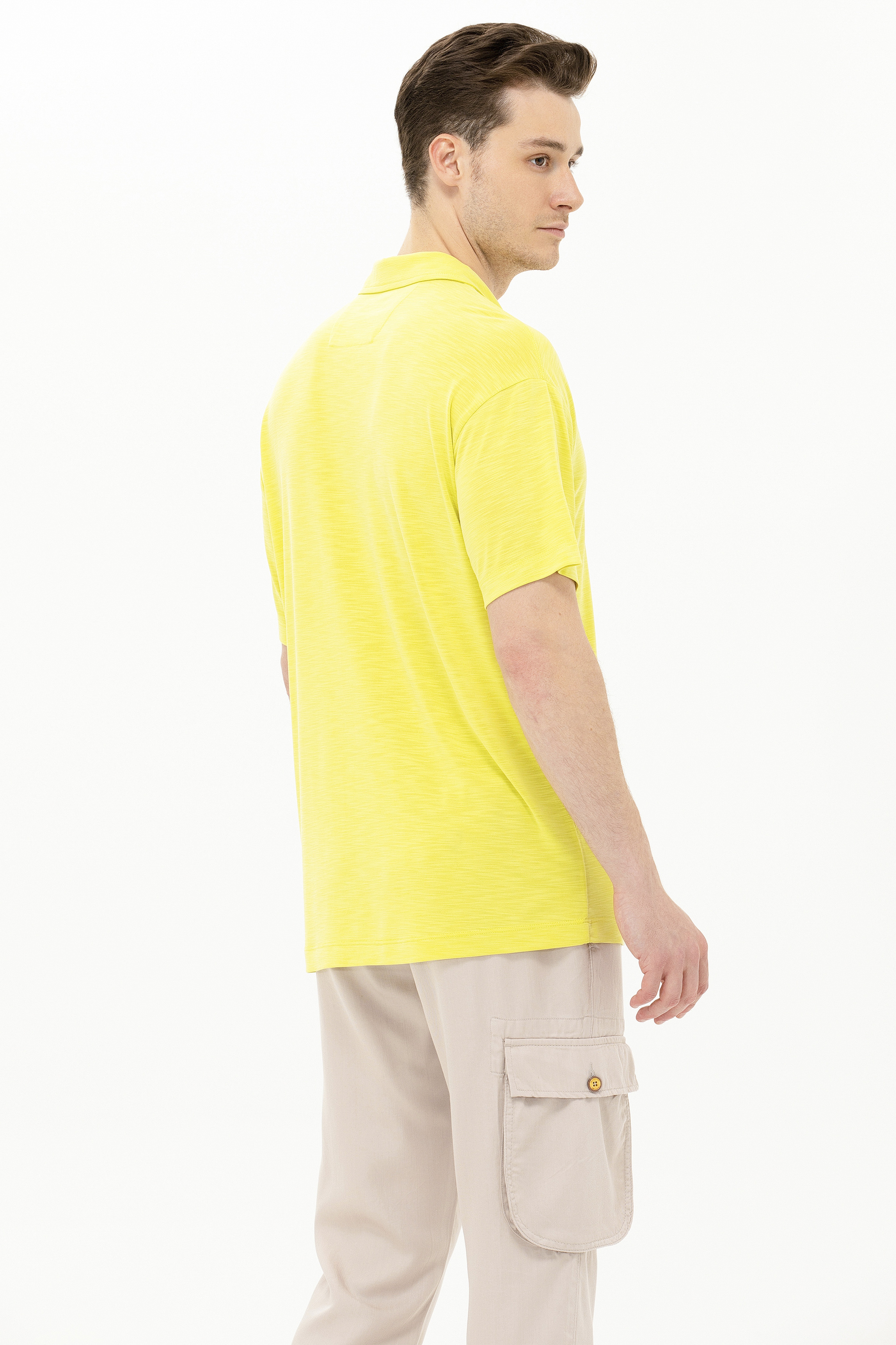 Erkek Citron Comfort Polo Yaka Tişört - Image 5