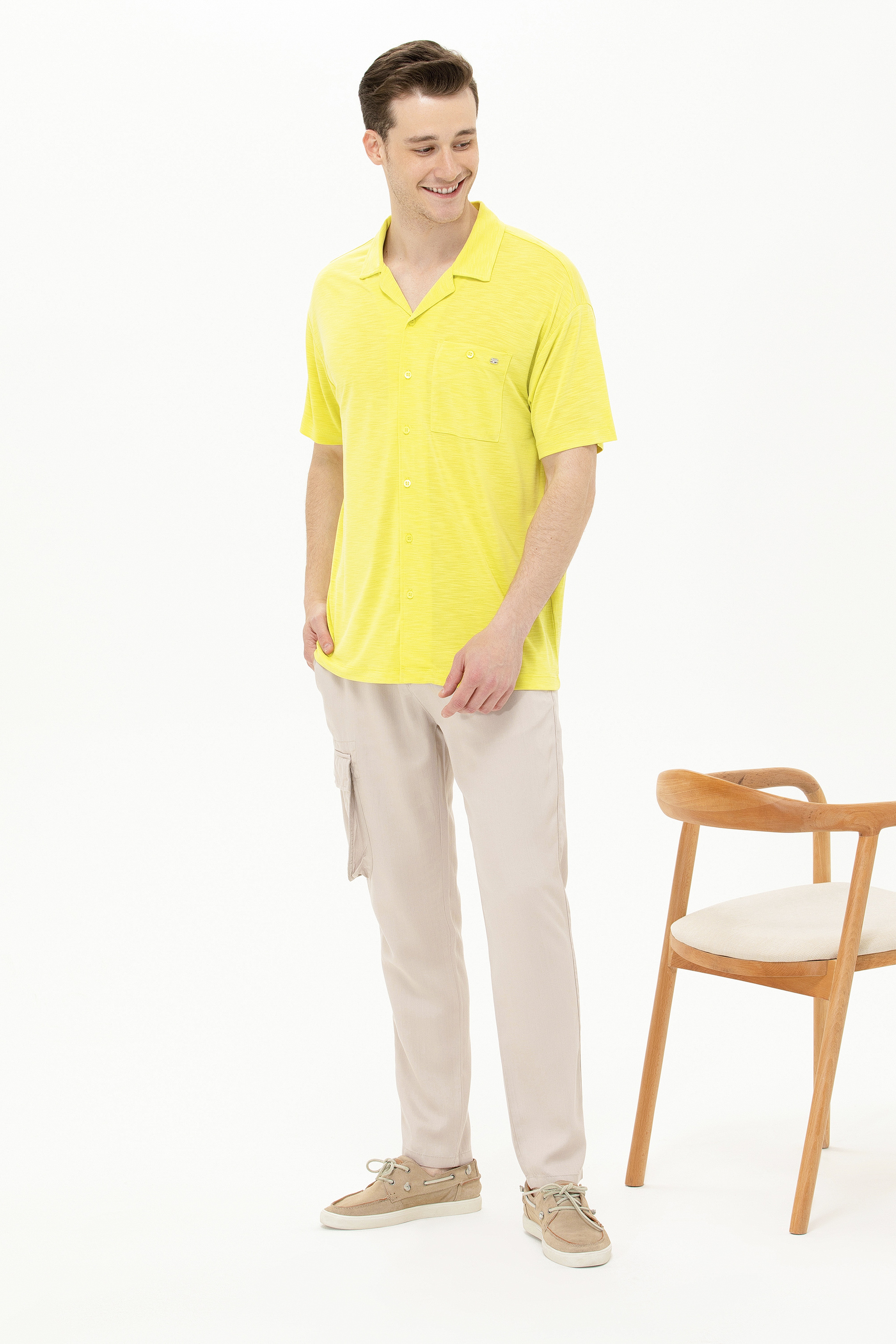 Erkek Citron Comfort Polo Yaka Tişört - Image 1