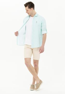 Erkek Mint Uzun Kollu Gömlek - 50264098041