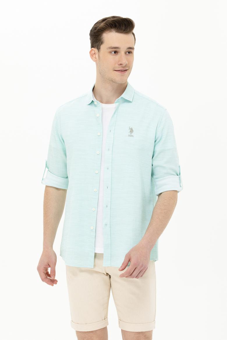 Erkek Mint Uzun Kollu Gömlek - 50264098041