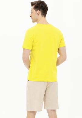 Erkek Citron Bisiklet Yaka Tişört - 50263480016