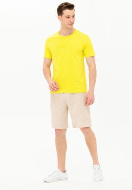 Erkek Citron Bisiklet Yaka Tişört - 50263480016