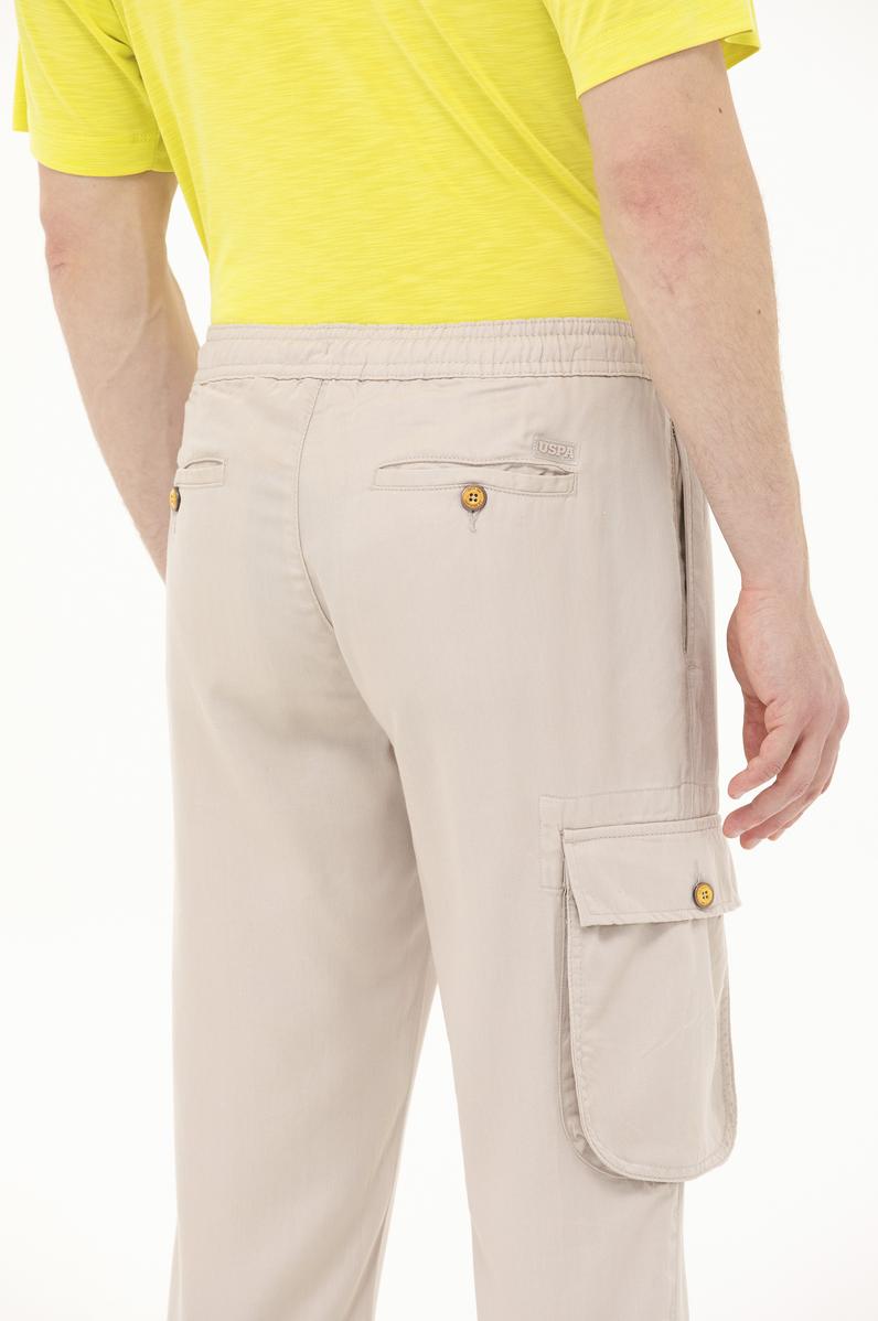 Erkek Carrot Fit Taş Kanvas Pantolon