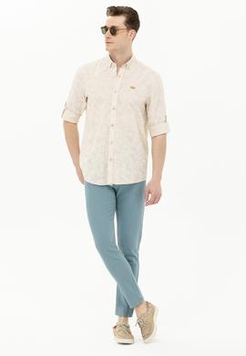 Erkek Mint Kanvas Pantolon - 50263821025