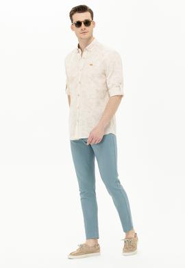 Erkek Mint Kanvas Pantolon - 50263821025