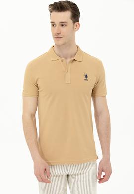 Erkek Camel Basic Polo Yaka Tişört - 50263238424