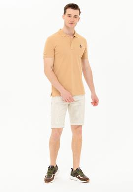 Erkek Camel Basic Polo Yaka Tişört - 50263238424