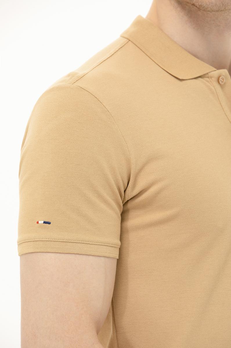 Erkek Camel Basic Polo Yaka Tişört