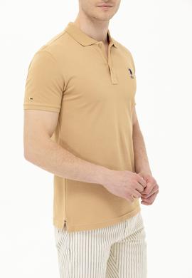 Erkek Camel Basic Polo Yaka Tişört - 50263238424