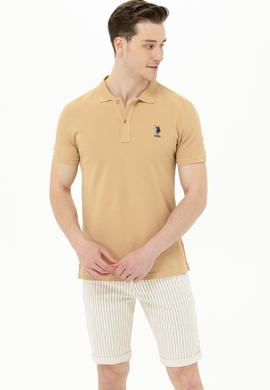 Erkek Camel Basic Polo Yaka Tişört - 50263238424