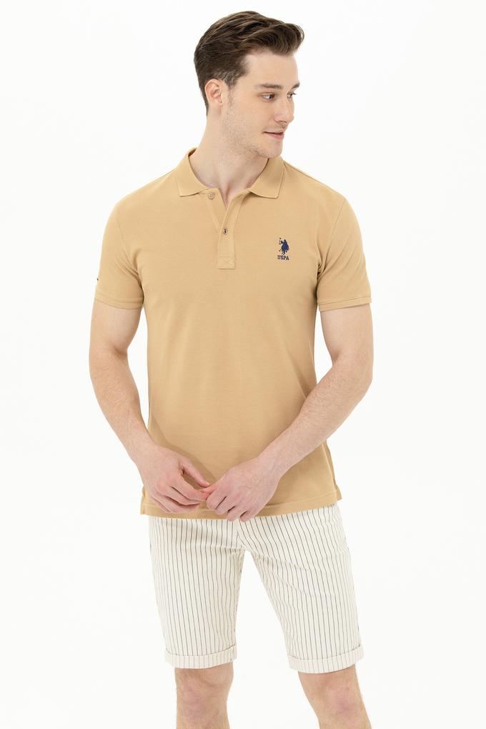Erkek Camel Basic Polo Yaka Tişört