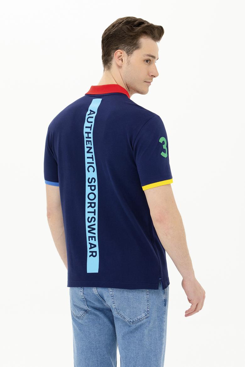 Erkek Lacivert Polo Yaka Tişört - 50263264006