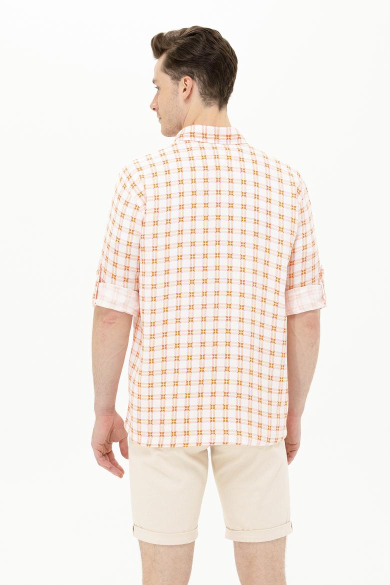 Erkek Kareli Kiremit Gömlek - 50263337023