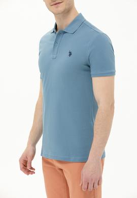Erkek Koyu Mint Basic Polo Yaka Tişört - 50262933285