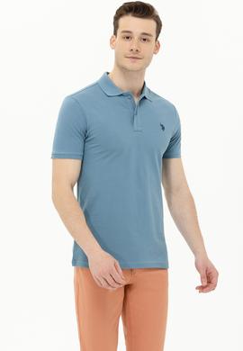 Erkek Koyu Mint Basic Polo Yaka Tişört - 50262933285
