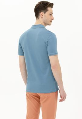 Erkek Koyu Mint Basic Polo Yaka Tişört - 50262933285