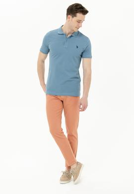 Erkek Koyu Mint Basic Polo Yaka Tişört - 50262933285