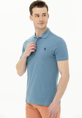 Erkek Koyu Mint Basic Polo Yaka Tişört - 50262933285