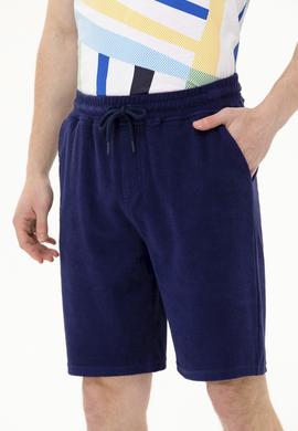 Erkek Lacivert Örme Şort - 50263424059