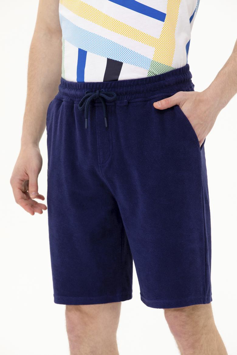 Erkek Lacivert Örme Şort - 50263424059