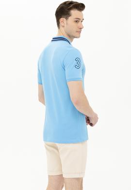 Erkek Turkuaz Basic Polo Yaka Tişört - 50263001077