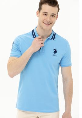 Erkek Turkuaz Basic Polo Yaka Tişört - 50263001077