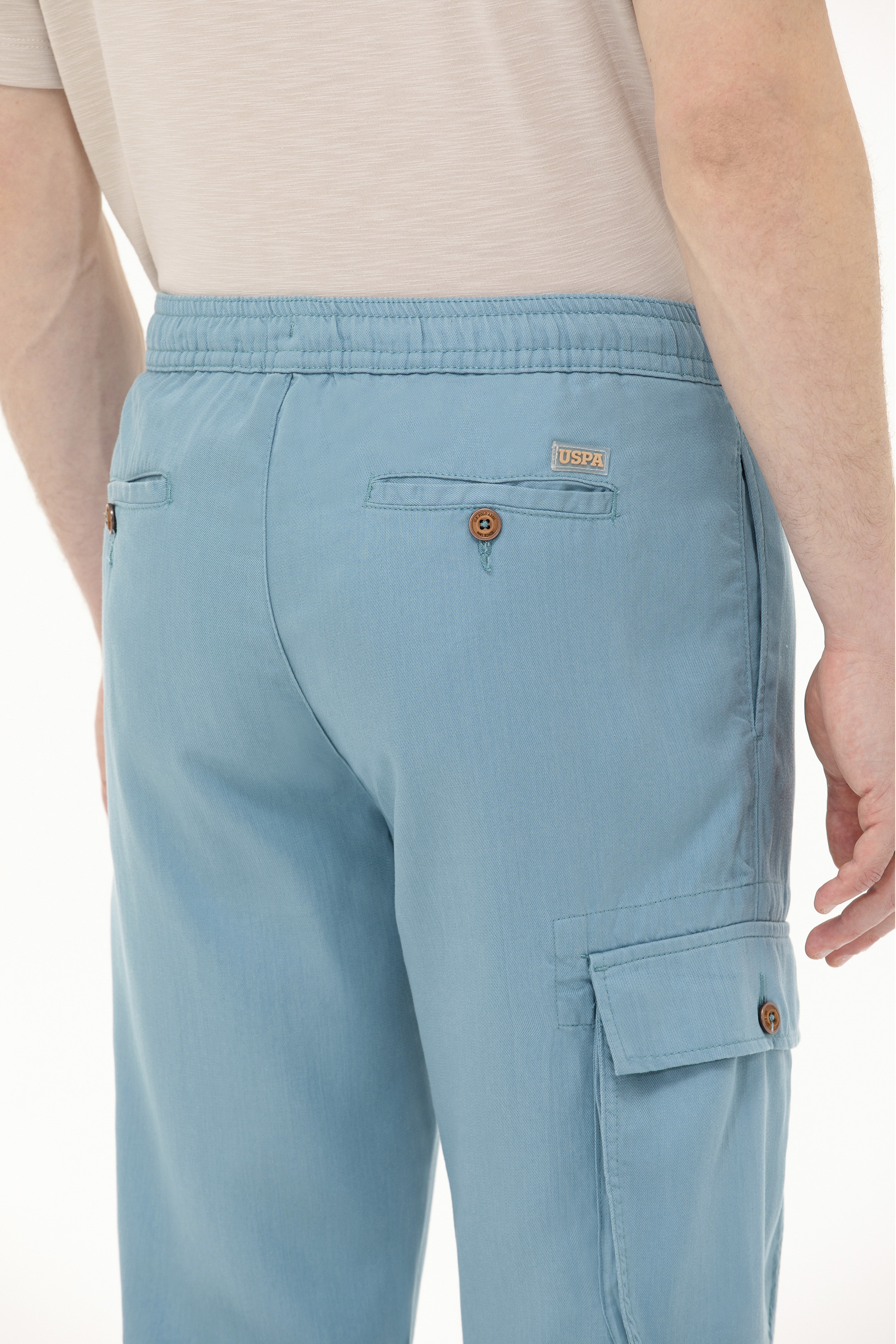 Erkek Carrot Fit Mint Kanvas Pantolon - Image 7