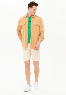 Erkek Camel Uzun Kollu Gömlek - 50267382018