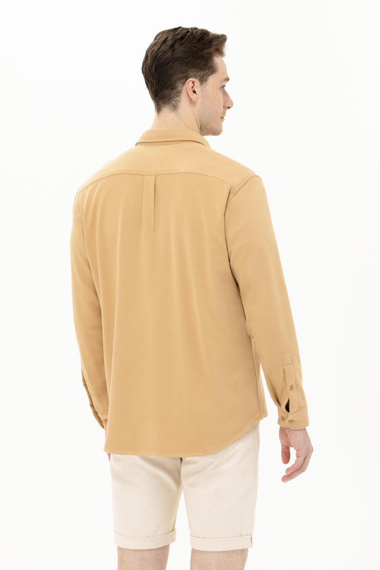 Erkek Camel Uzun Kollu Gömlek - 50267382018