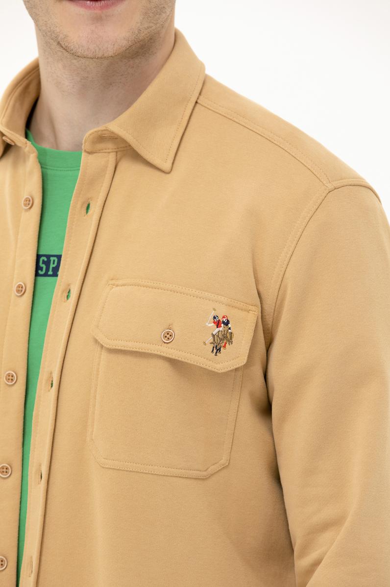 Erkek Camel Uzun Kollu Gömlek